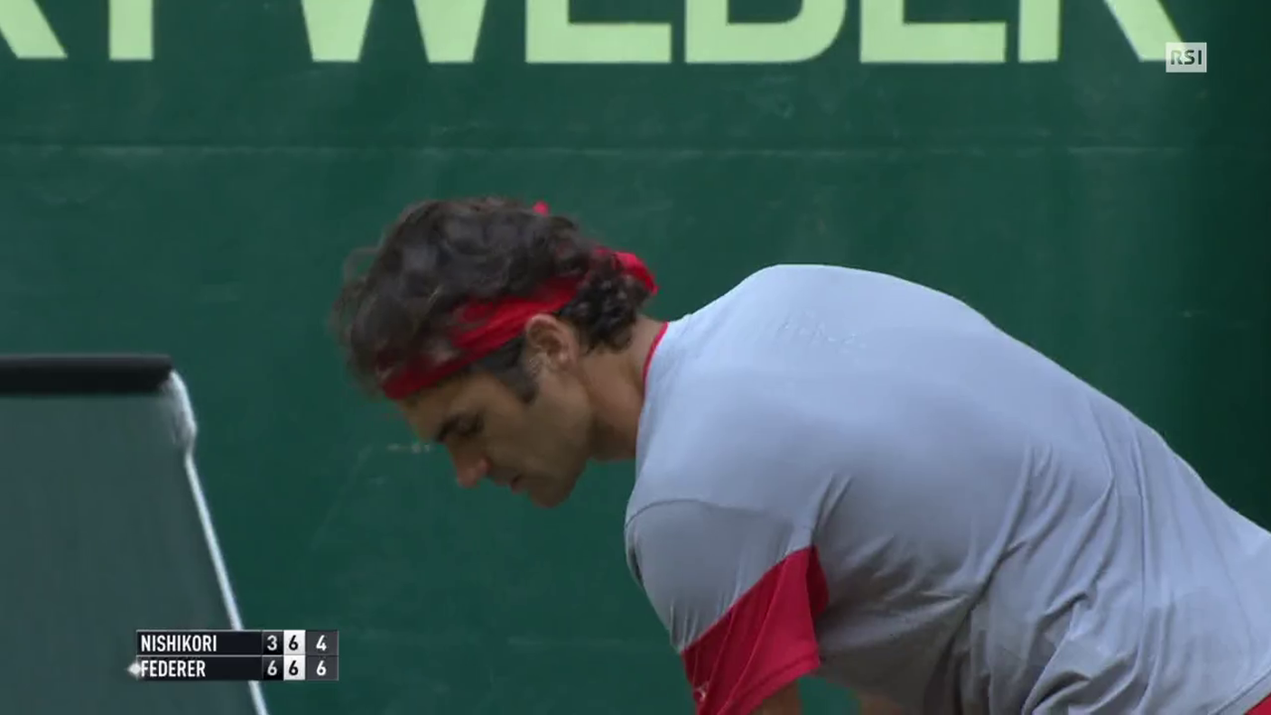 Federer non si accorge di aver vinto