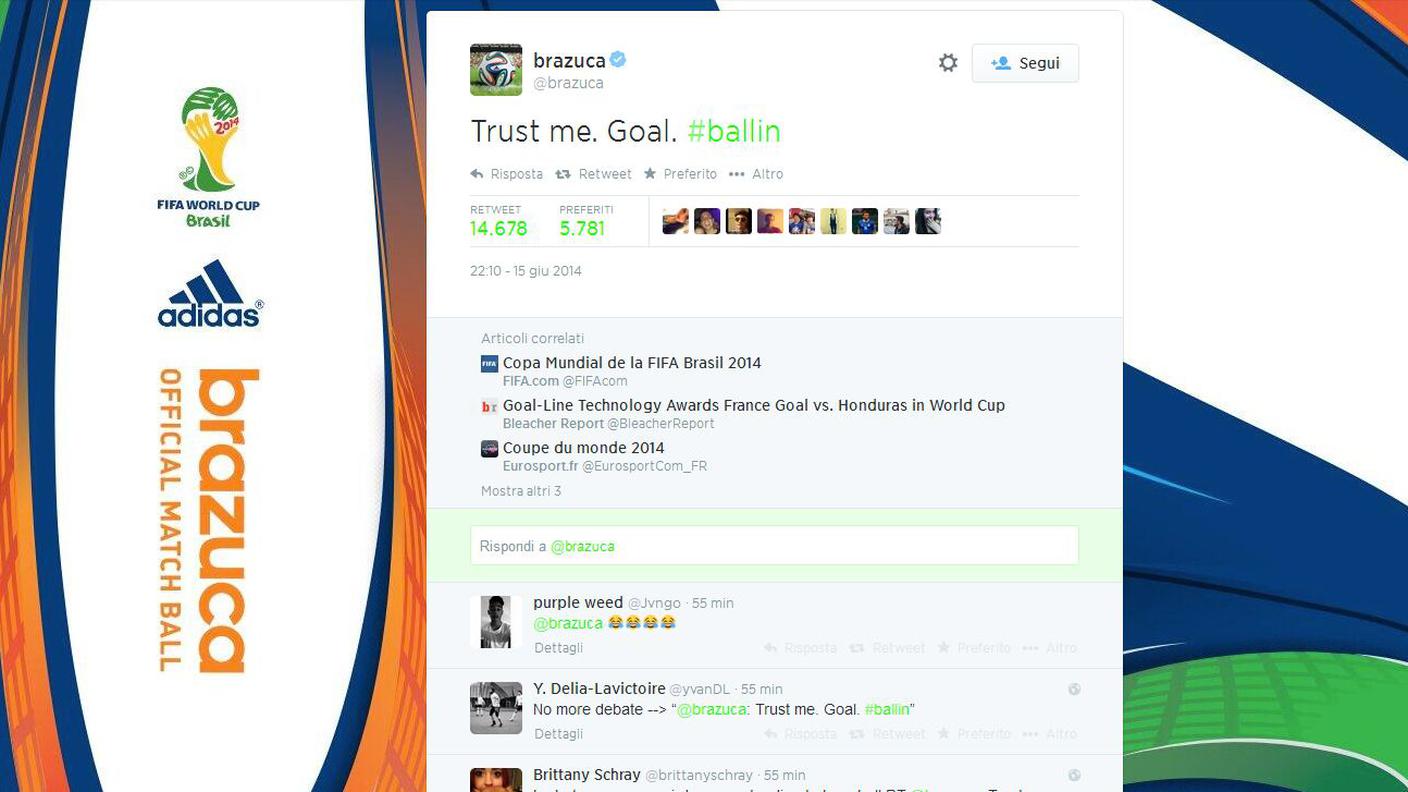 Gol... lo dice anche la palla