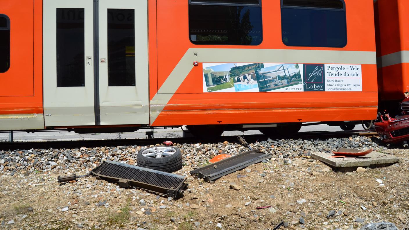 Scontro auto-treno