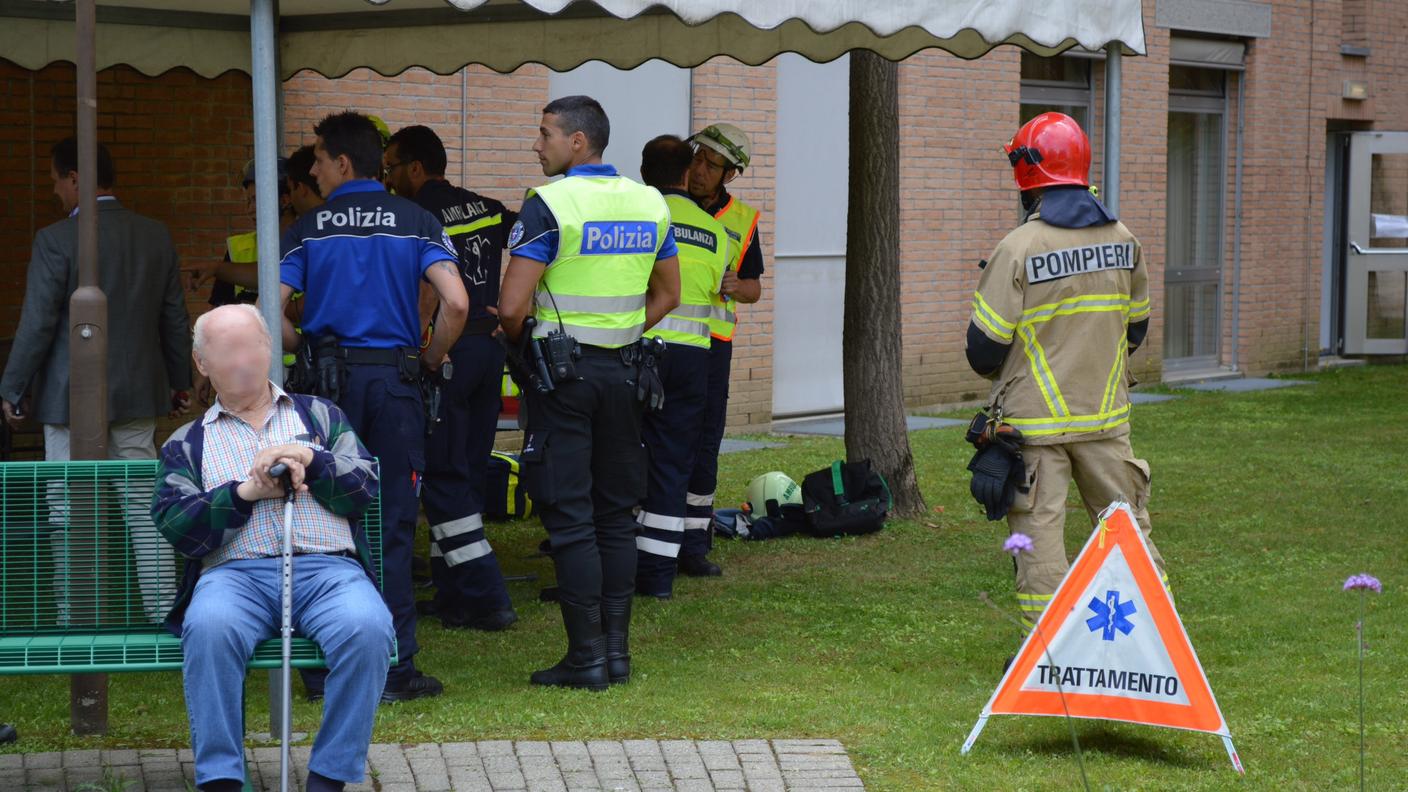 Incendio in casa anziani