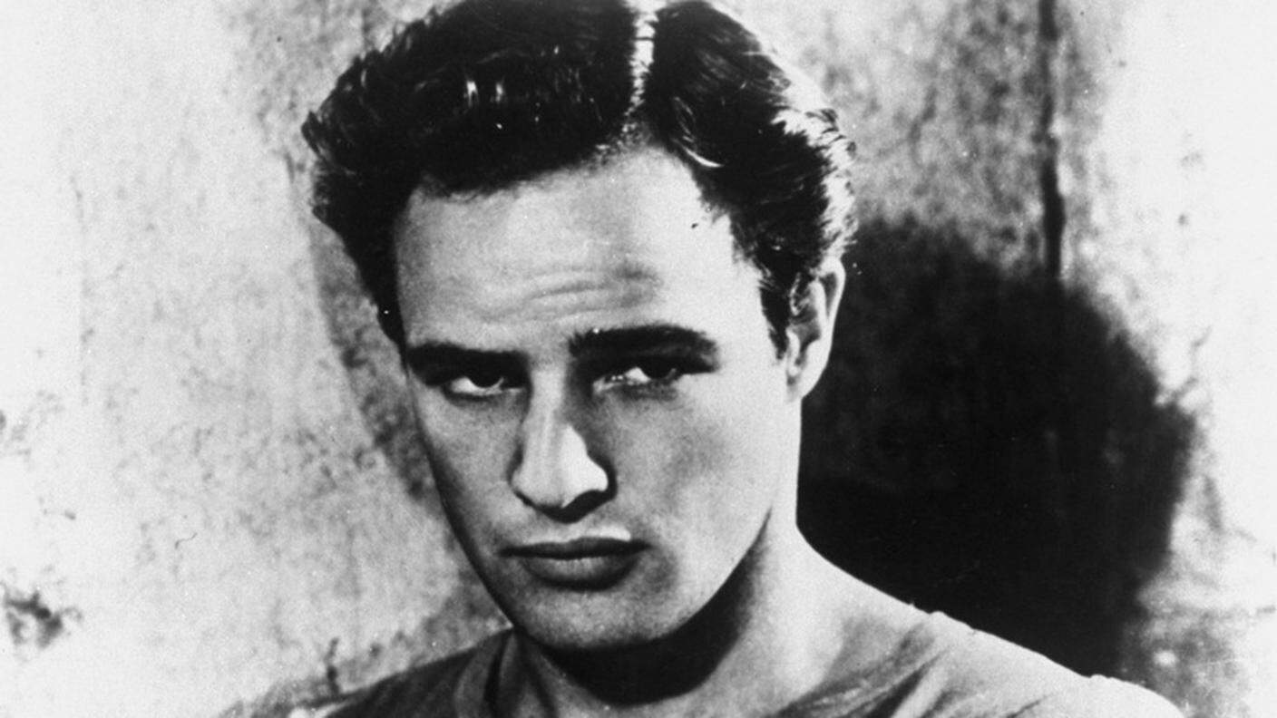Marlon Brando in un fotogramma di un film