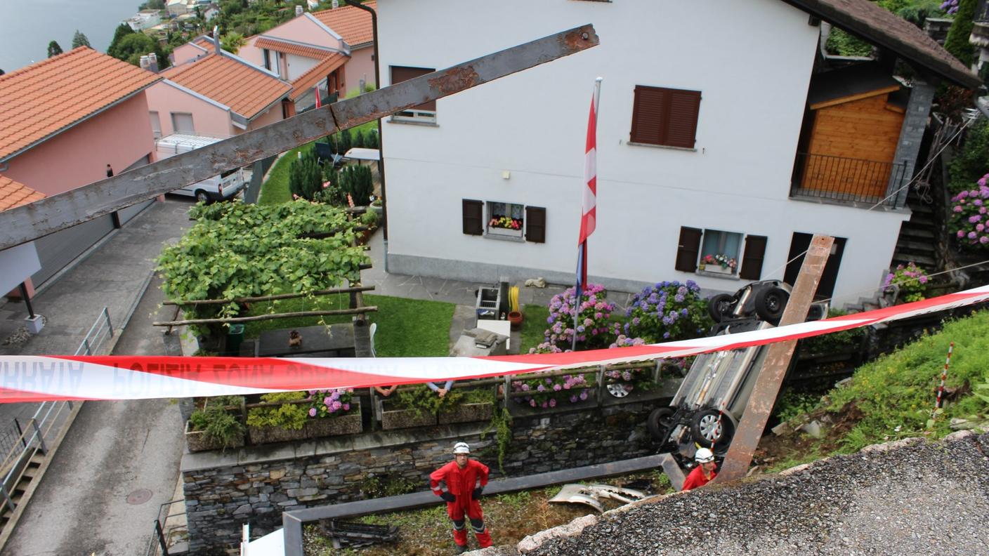 Ancora durante le operazioni di recupero del mezzo