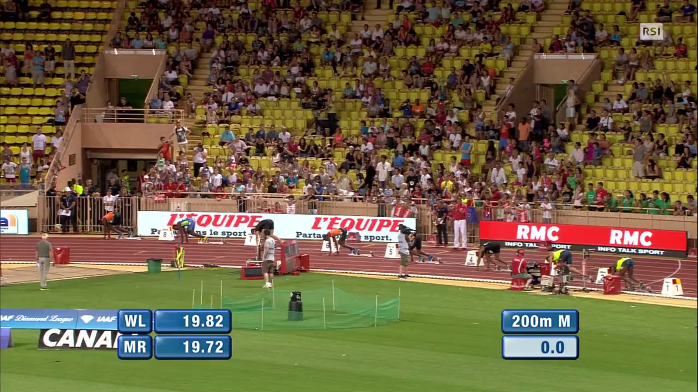 DL Monaco, 200m maschili (18.07.2014)