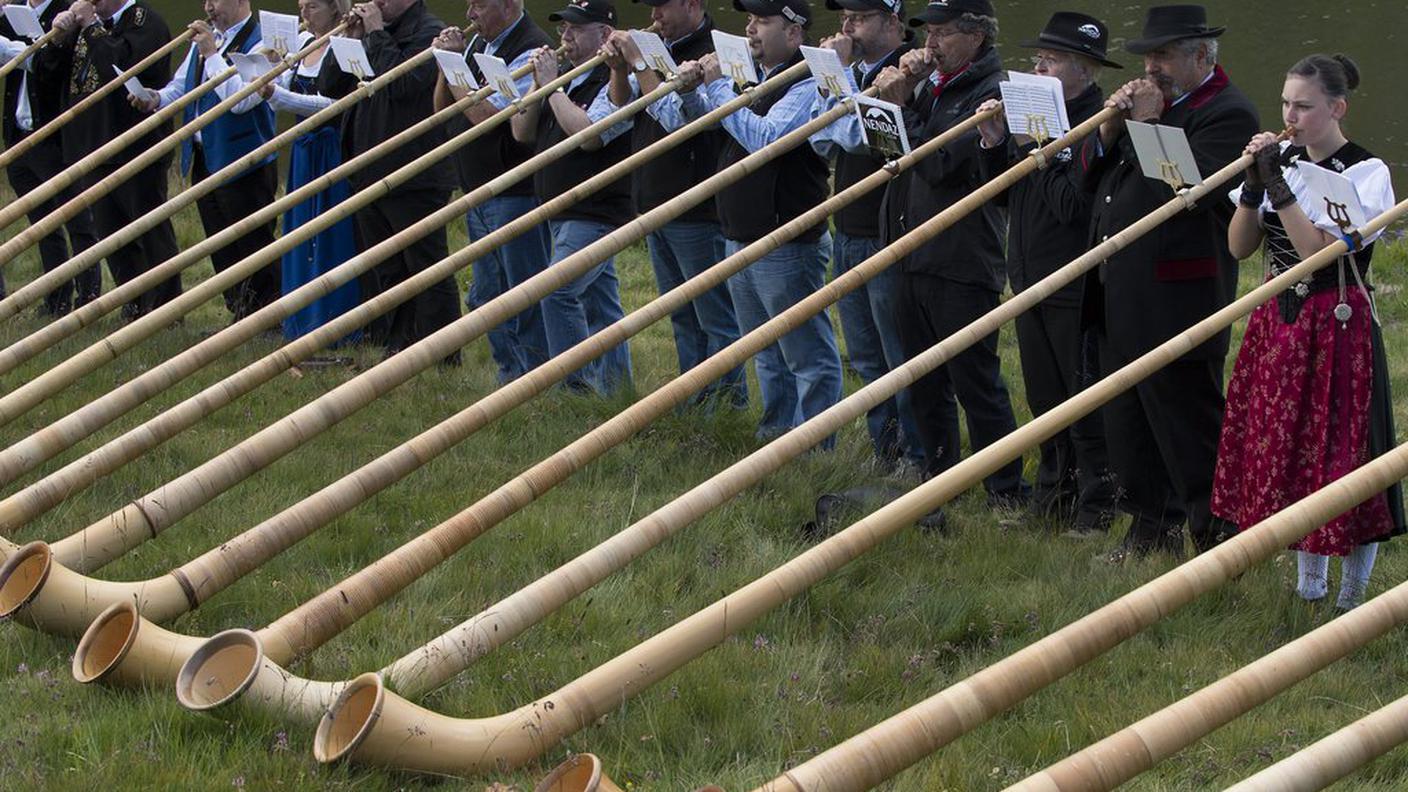 Suonatori di corno delle Alpi