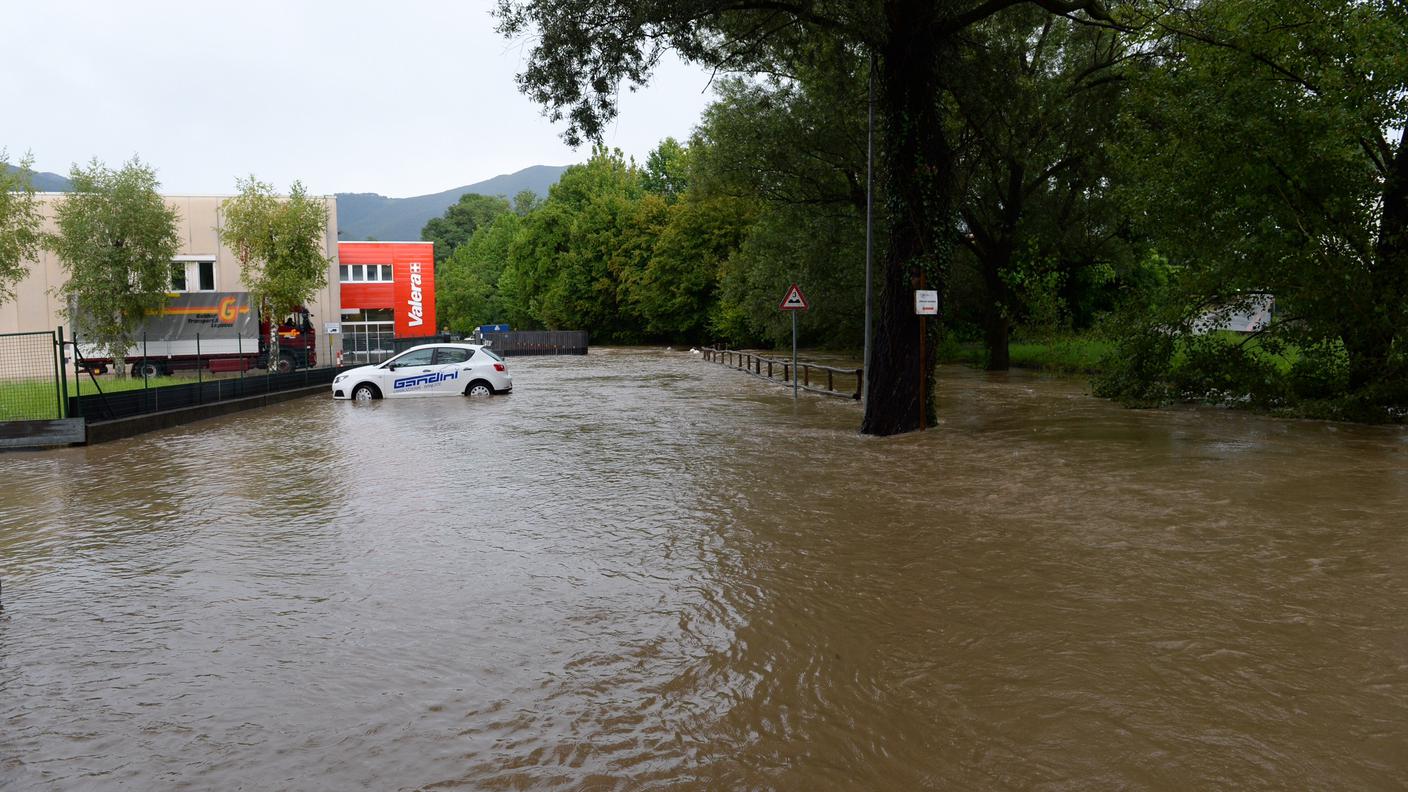 Il Laveggio è in piena