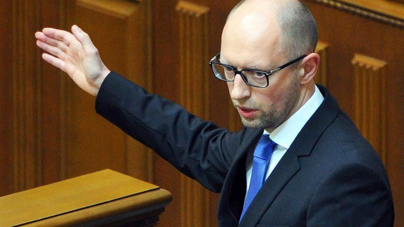 Il premier ucraino, dimissionario, Arseni Iatseniuk