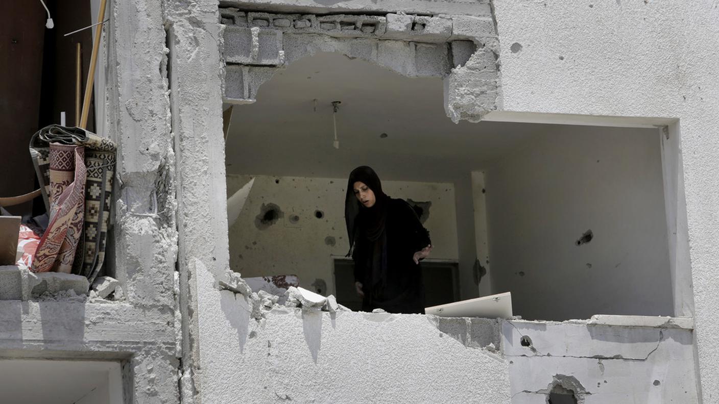 Casa distrutta a Gaza