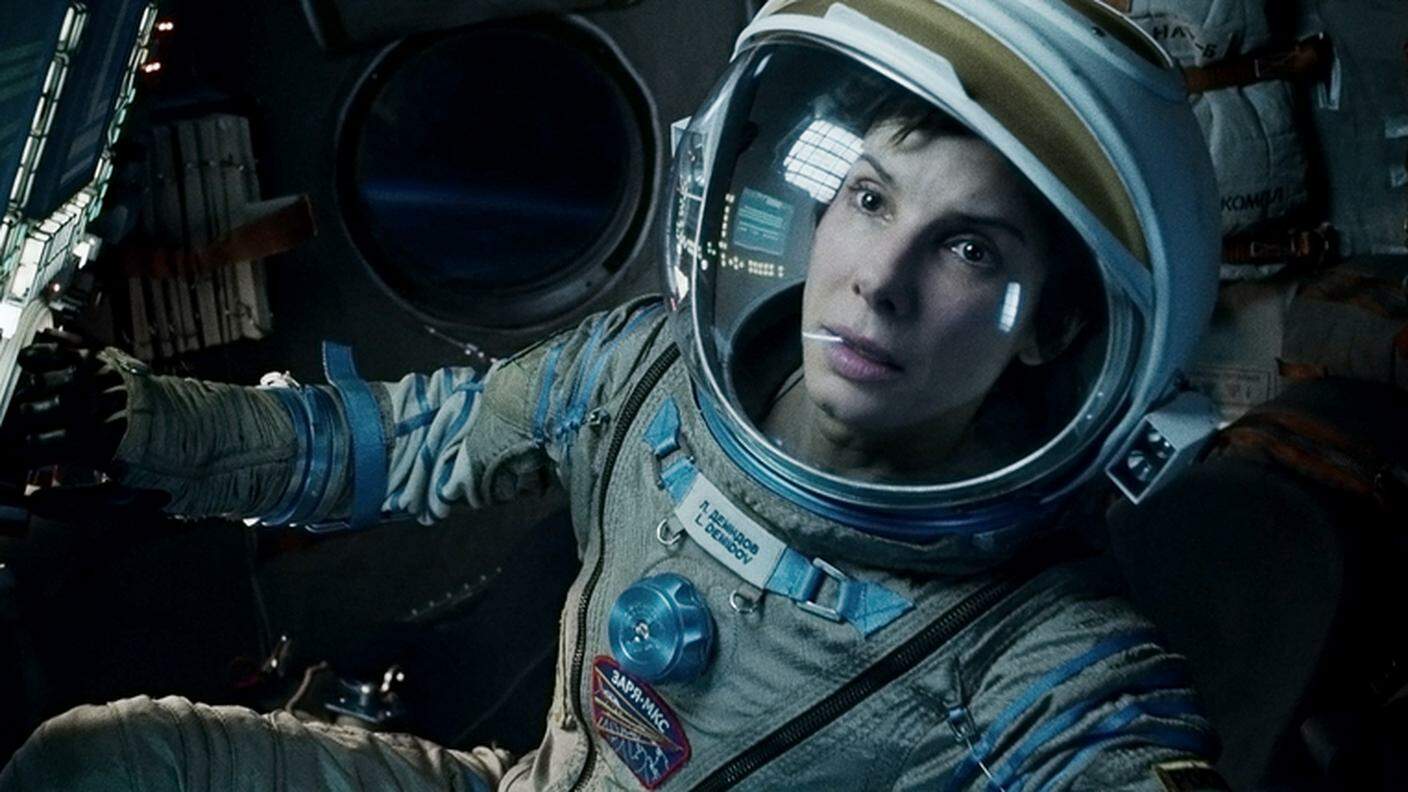 Sandra Bullock nel suo ruolo di astronauta in Gravity