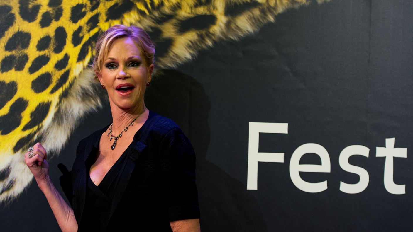Melanie Griffith mercoledì sera in Piazza Grande (foto festival)