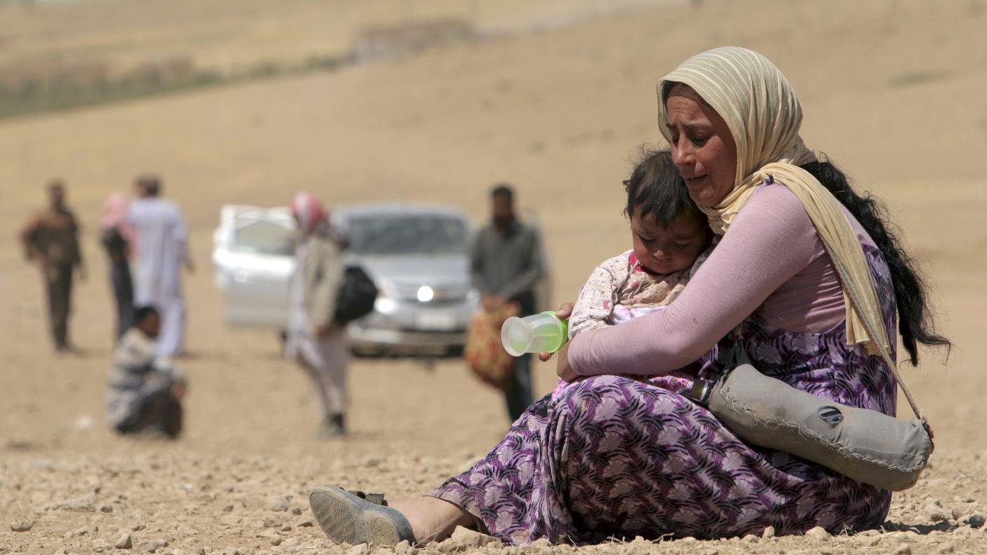 Yazidi: una madre con il figlio