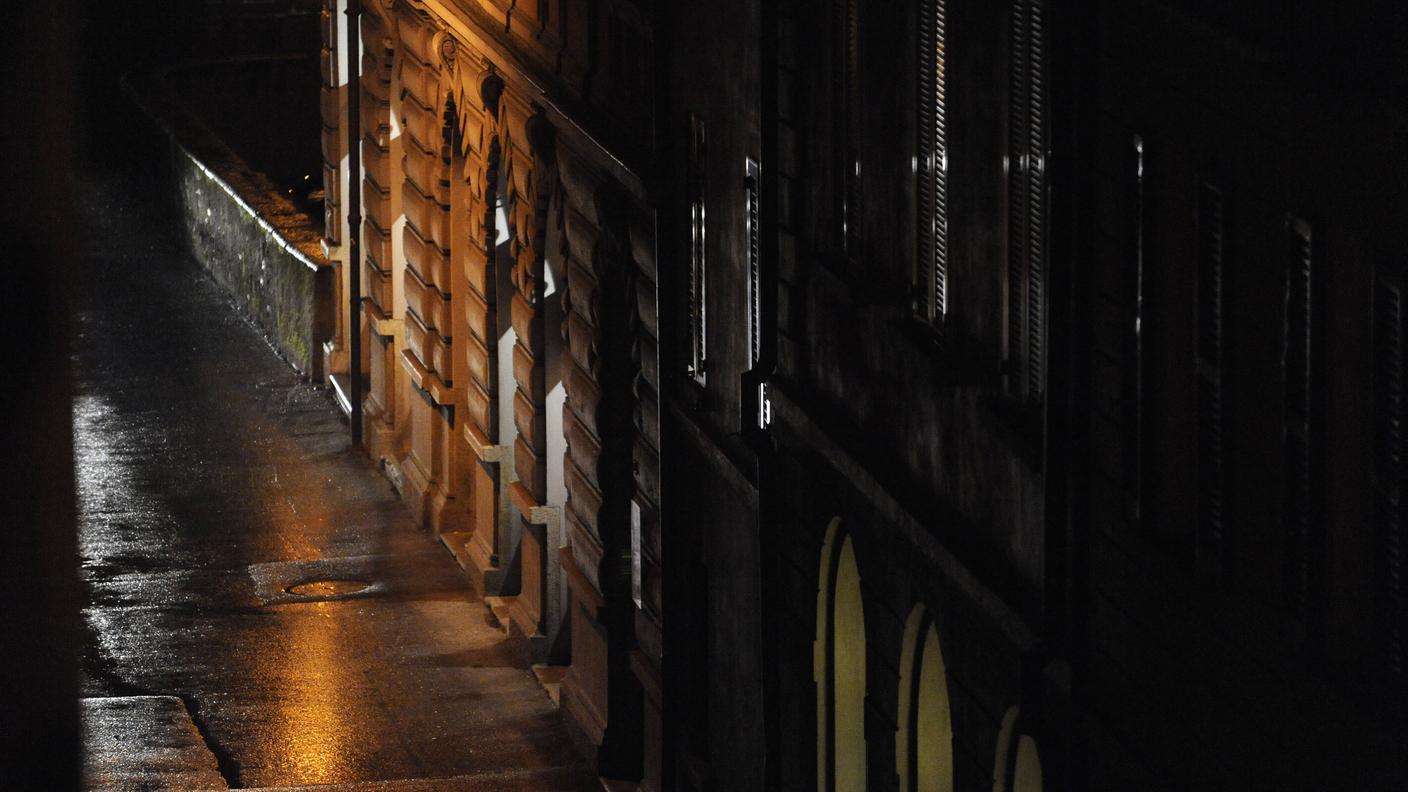 via Borghese in città vecchia a Locarno, teatro dell'omicidio Tamagni