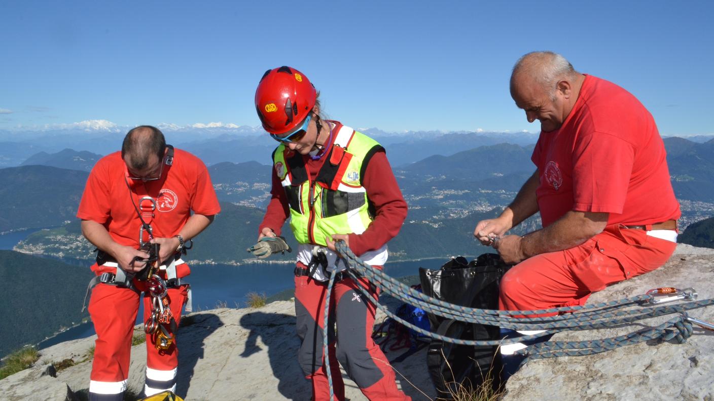 Soccorritori in azione