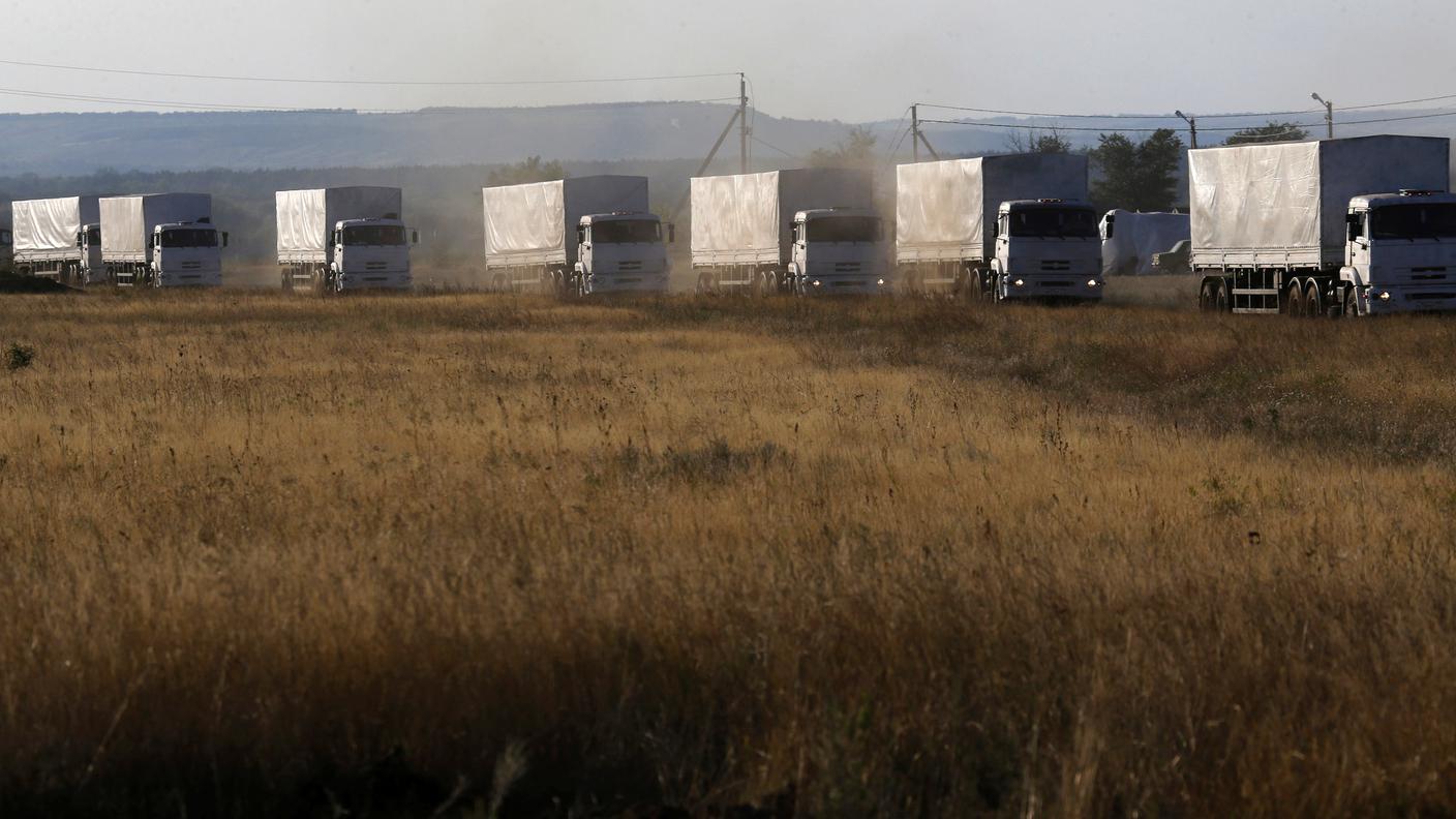 I camion che hanno passato il confine sono settanta