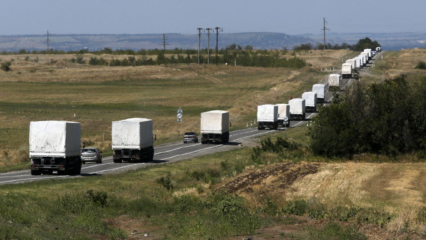 Il convoglio si dirige verso Lugansk
