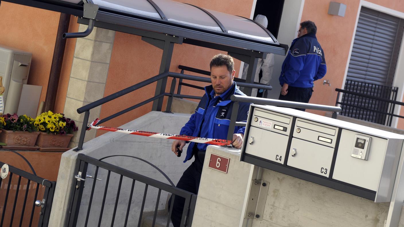 Il luogo dell'omicidio avvenuto nell'aprile 2010