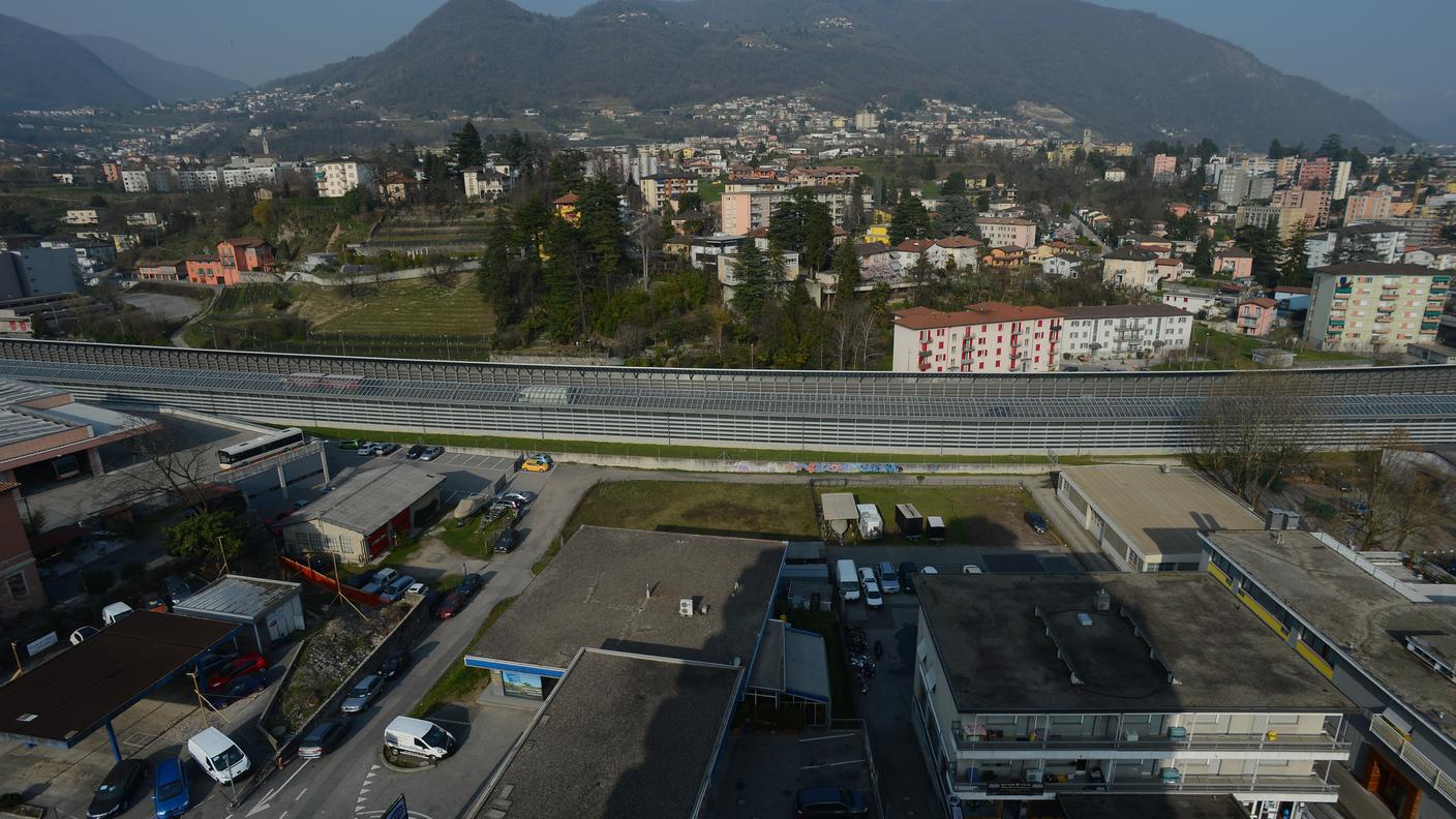 Ripari fonici sull'A2 a Chiasso