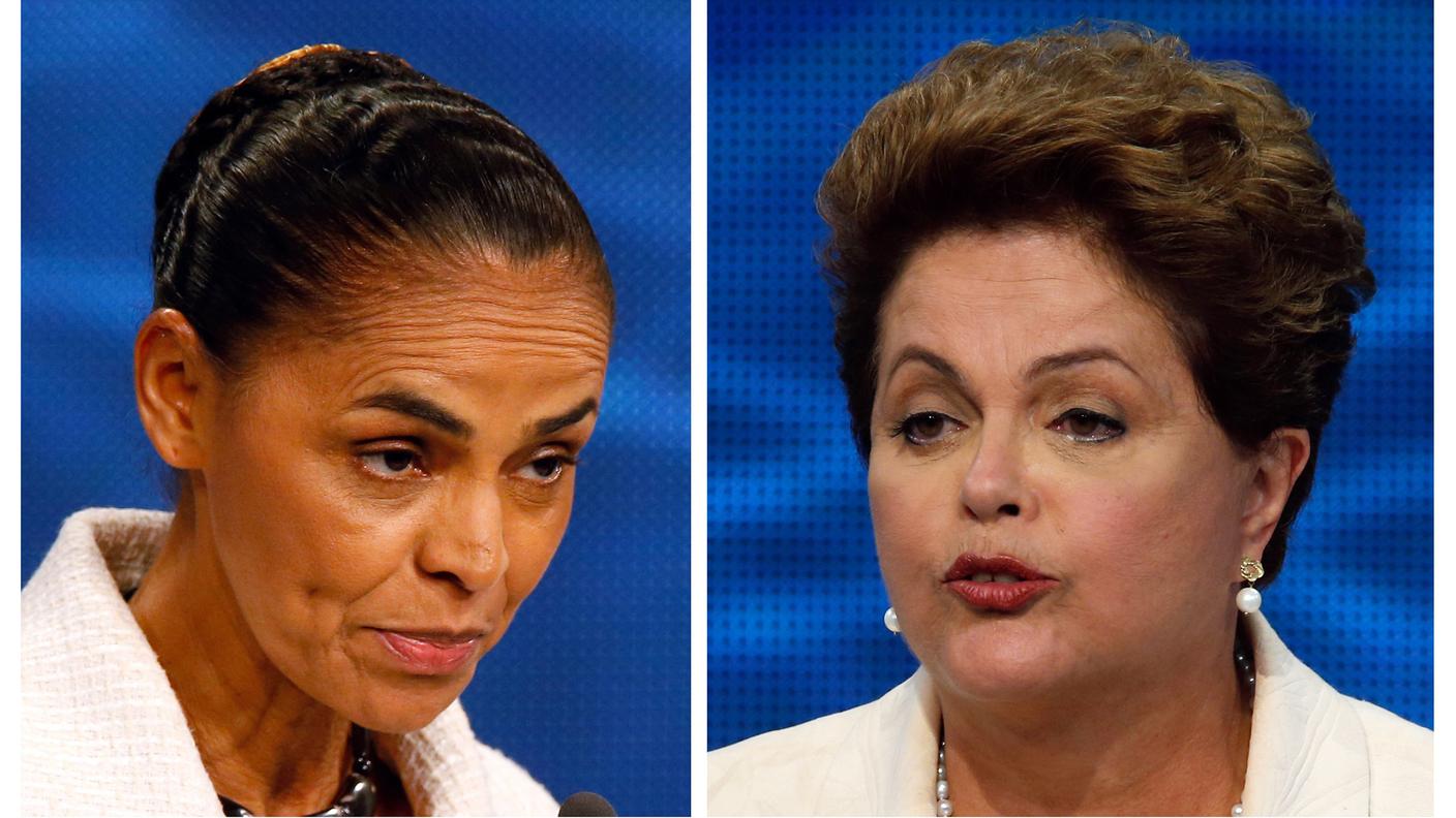 Marina Silva e Dilma Rousseff