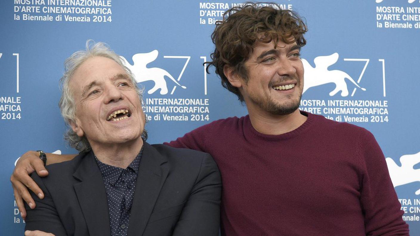 Il regista Abel Ferrara ( a sinistra nell'immagine) con l'attore Riccardo Scamarcio 