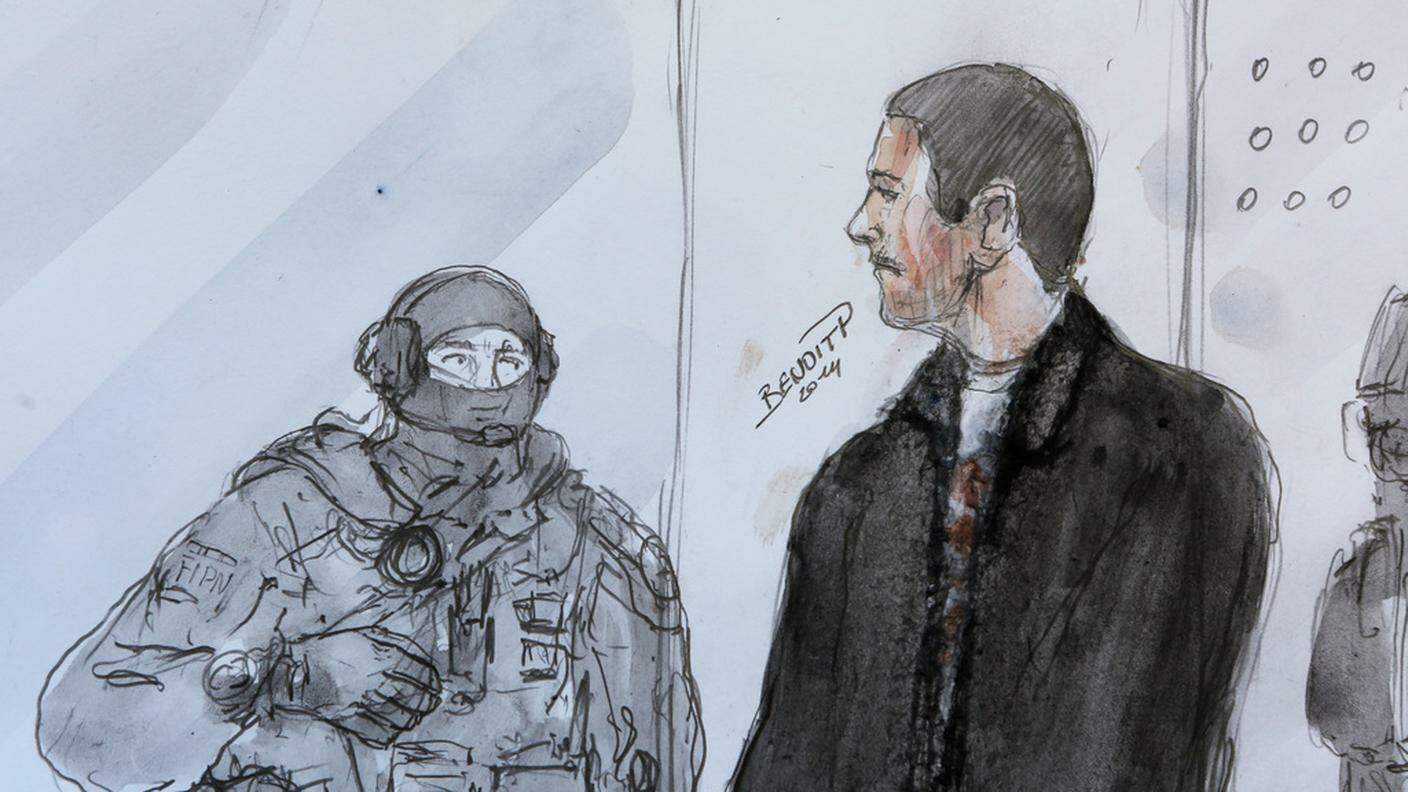 Il jihadista francese in uno sketch precedente alla sua estradizione in Belgio