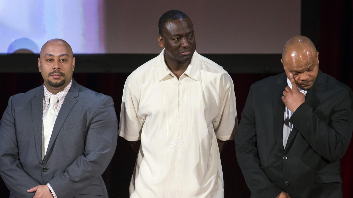 Raymond Santana, Yusef Salaam e Kevin Richardson, dei "5 di Central Park" 