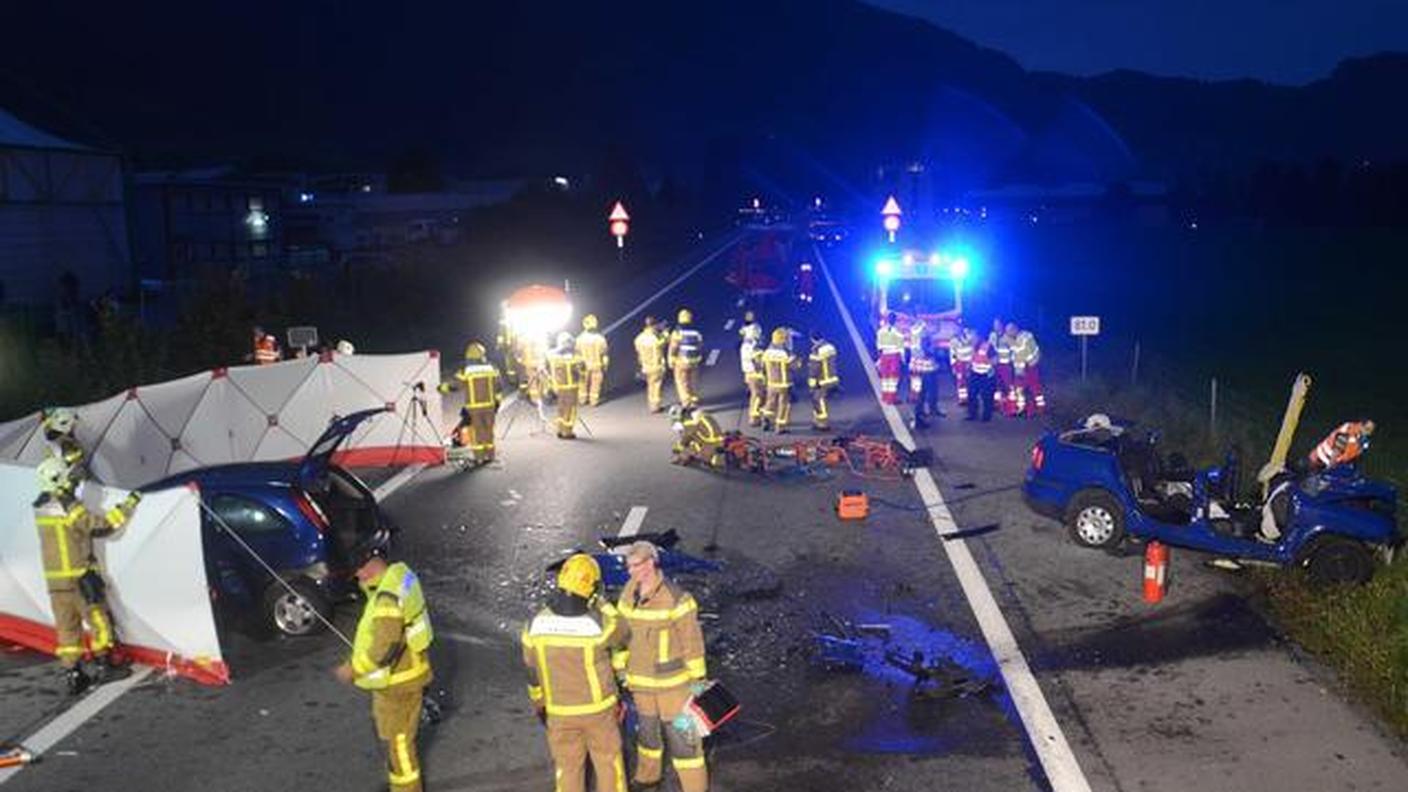 La scena dell'incidente ad Alpnach
