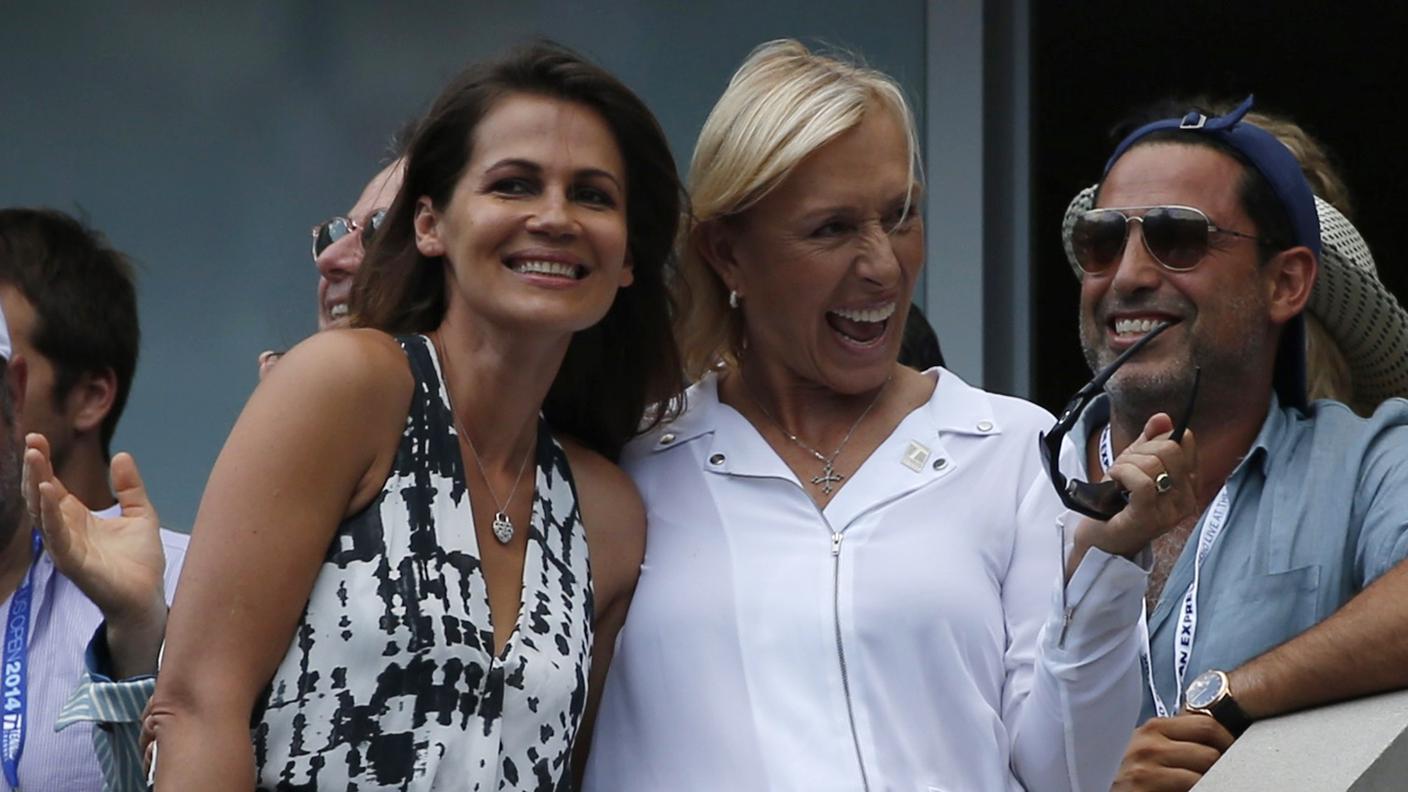 Navratilova con la sua compagna