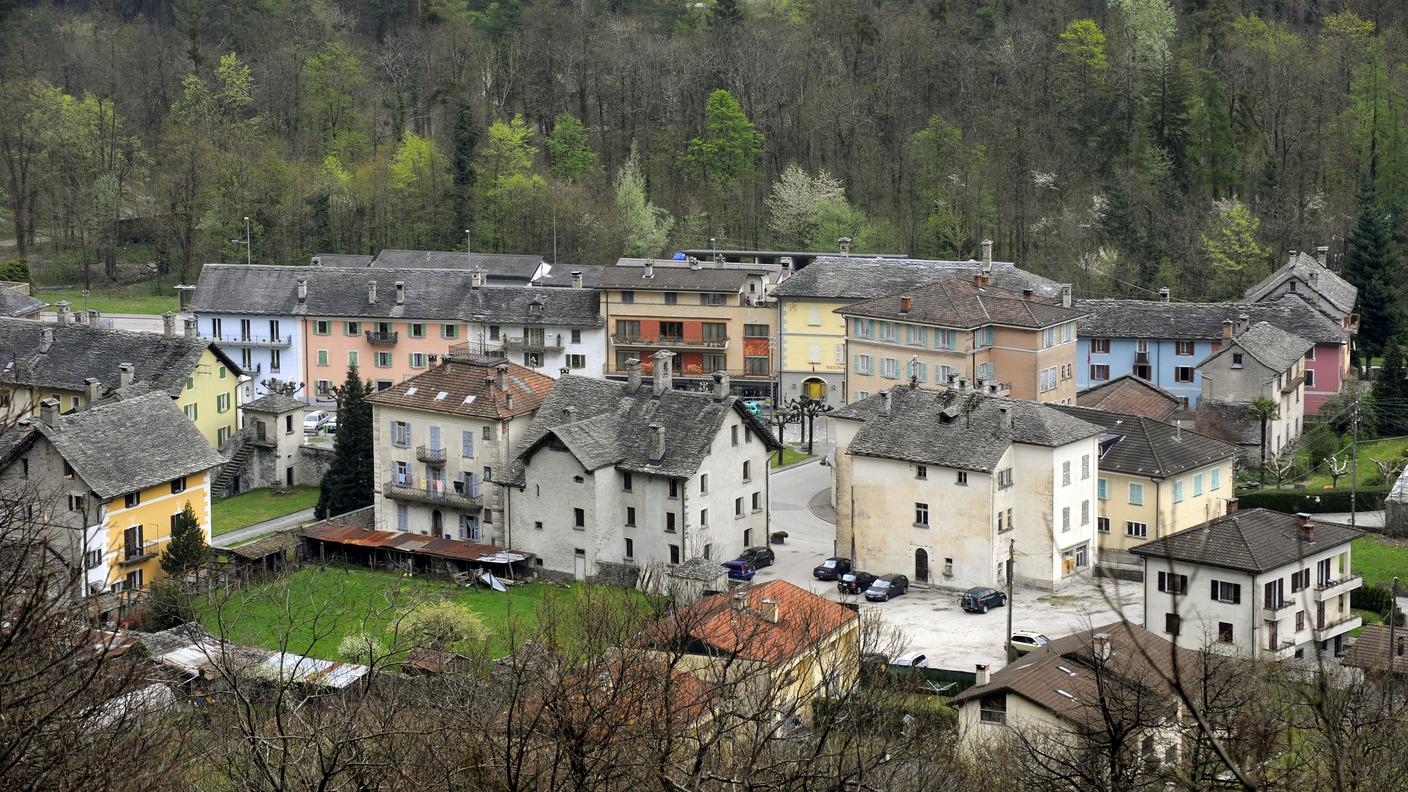 Uno scorcio del capoluogo della Vallemaggia 