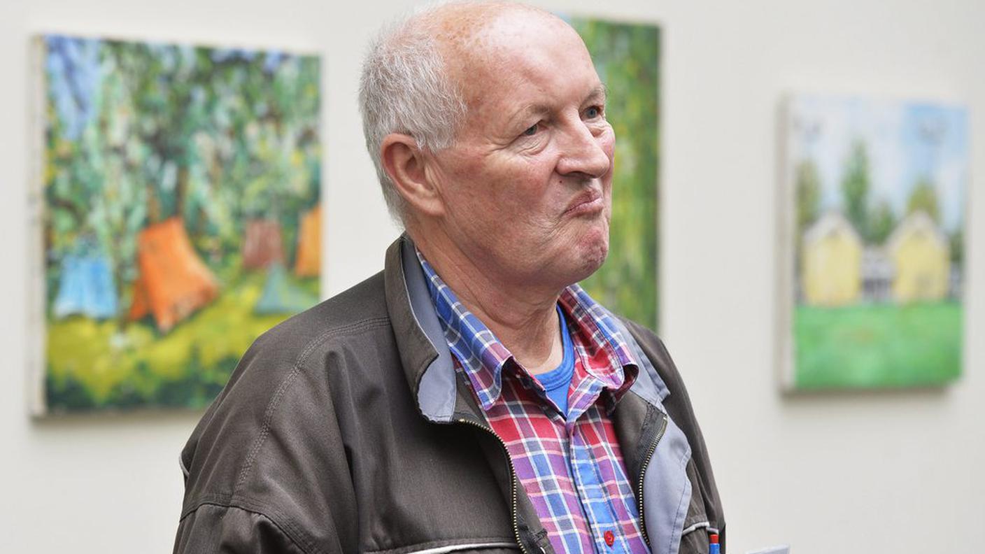 Schnyder alla presentazione della mostra