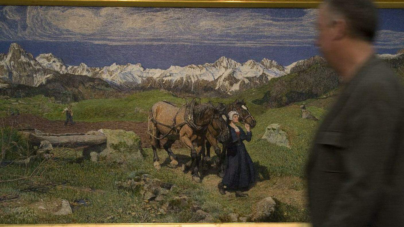 "Primavera sulle Alpi" opera dell'artista del 1897