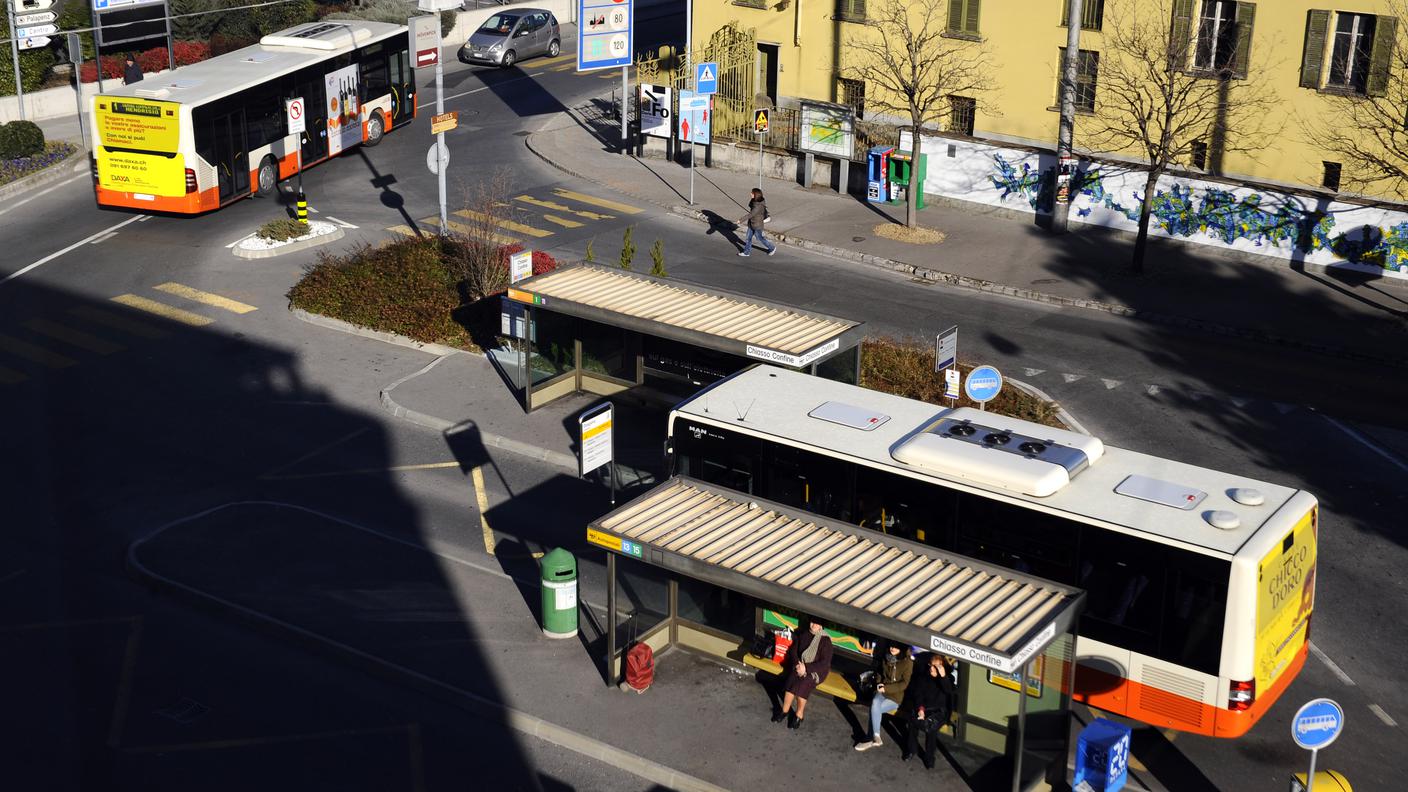 L'autobus dovrebbe trasportare i frontalieri nel Mendrisiotto