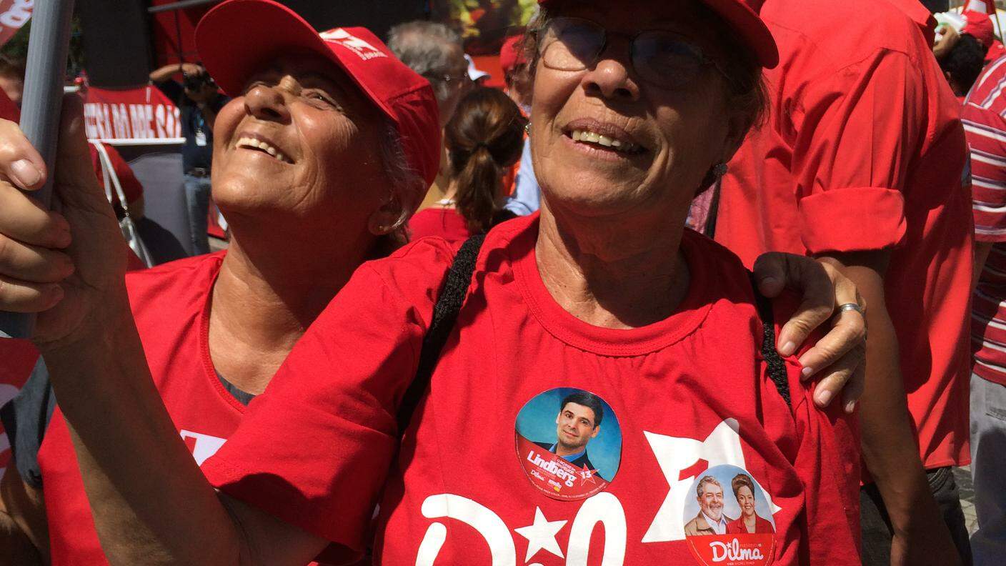 I sostenitori di Dilma Roussef