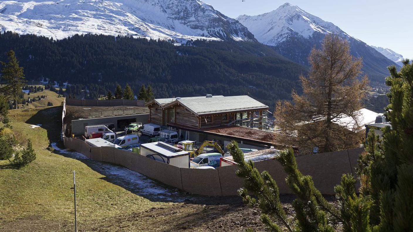 La doppia villa quando era ancora un cantiere