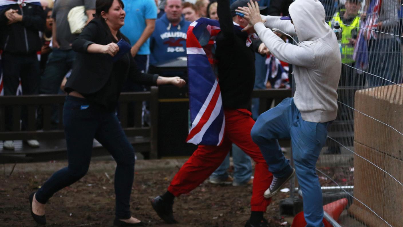 Scontri a Glasgow tra unionisti e separatisti