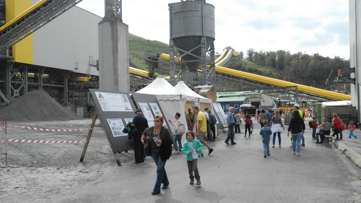 Il cantiere di Sigirino di Alptransit