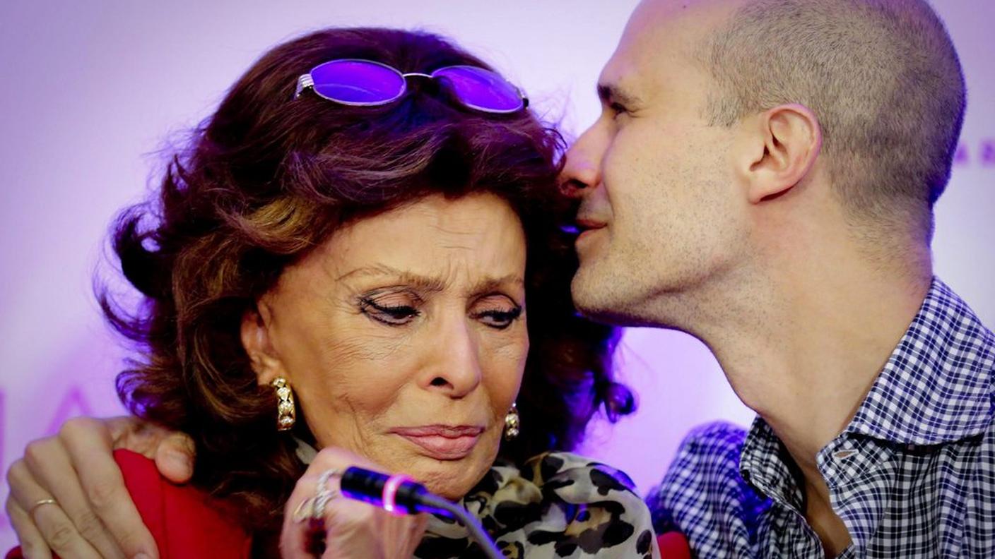 Con il figlio Edoardo a Cannes