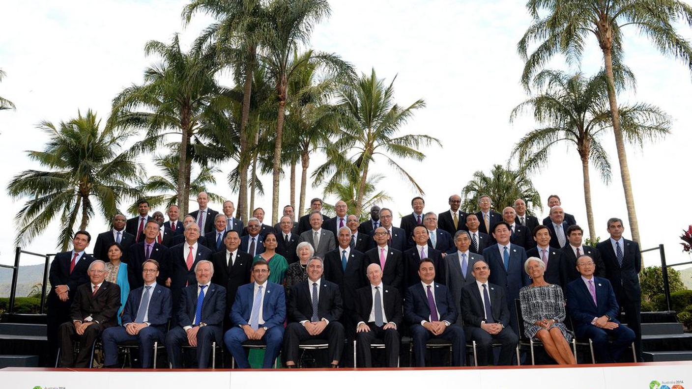 Foto di gruppo per i delegati del G20
