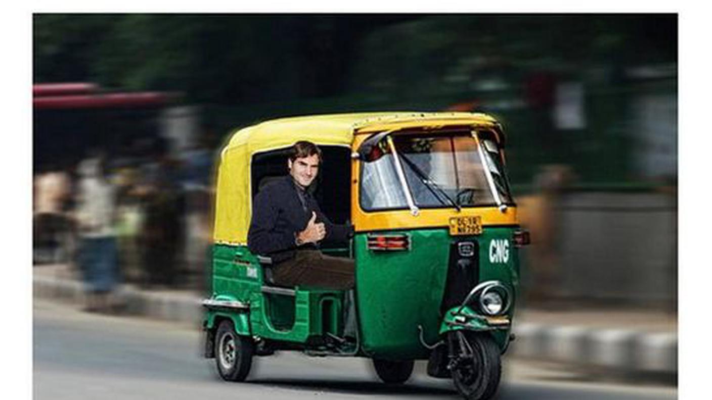 Un rickshaw come taxi