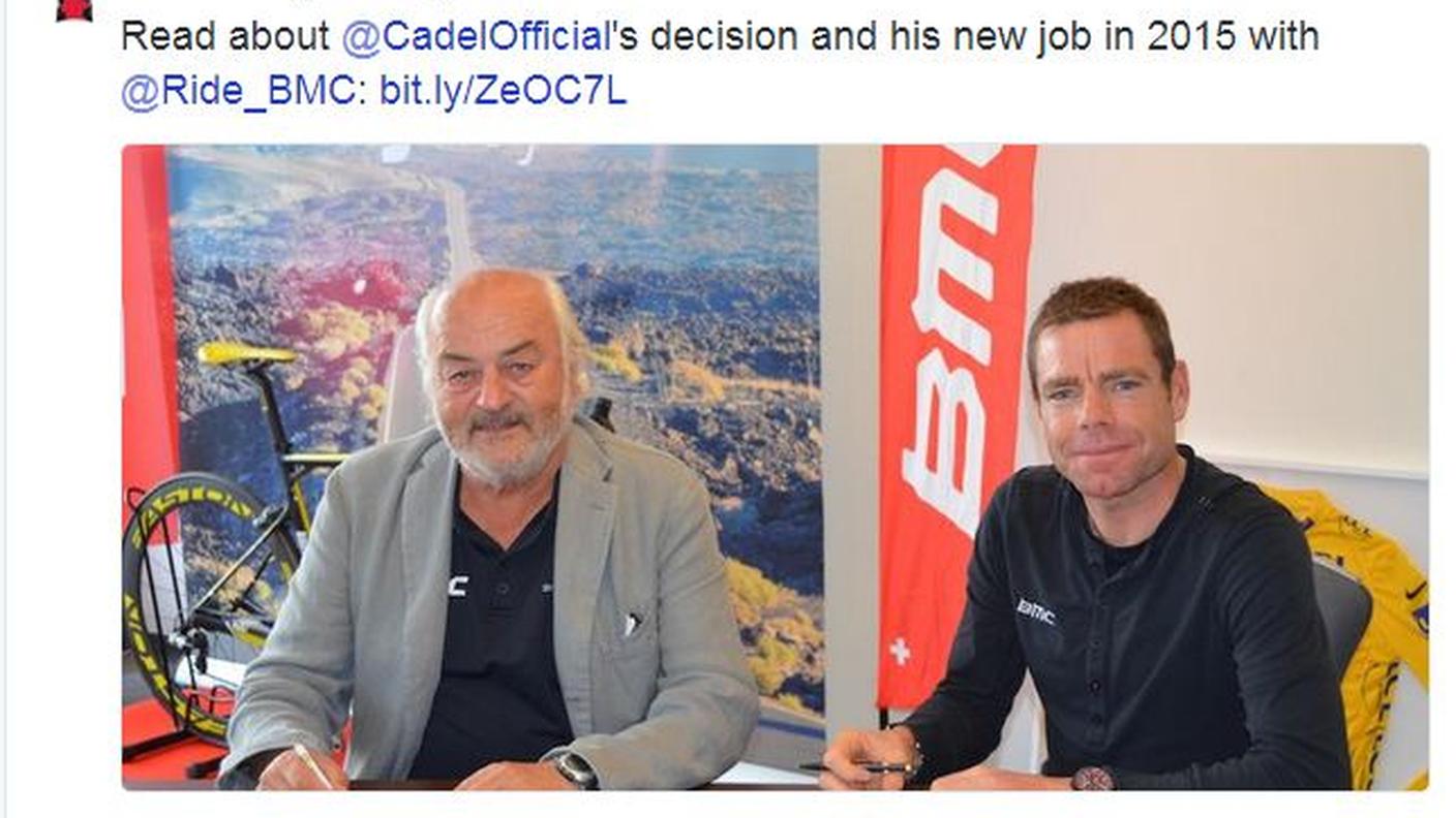 La conferma su Twitter, con tanto di foto con Andy Rihs