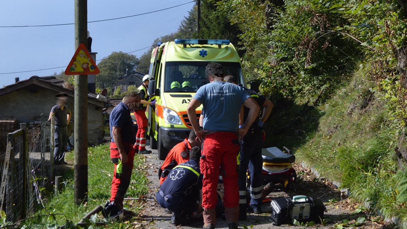 L'uomo è stato accompagnato all'Ospedale Civico 