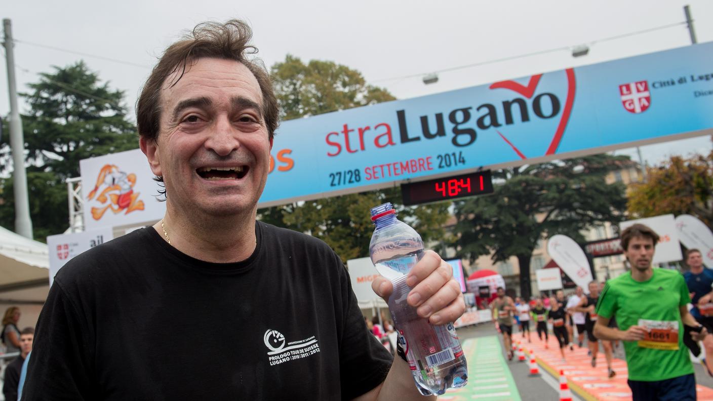 Il sindaco all'arrivo