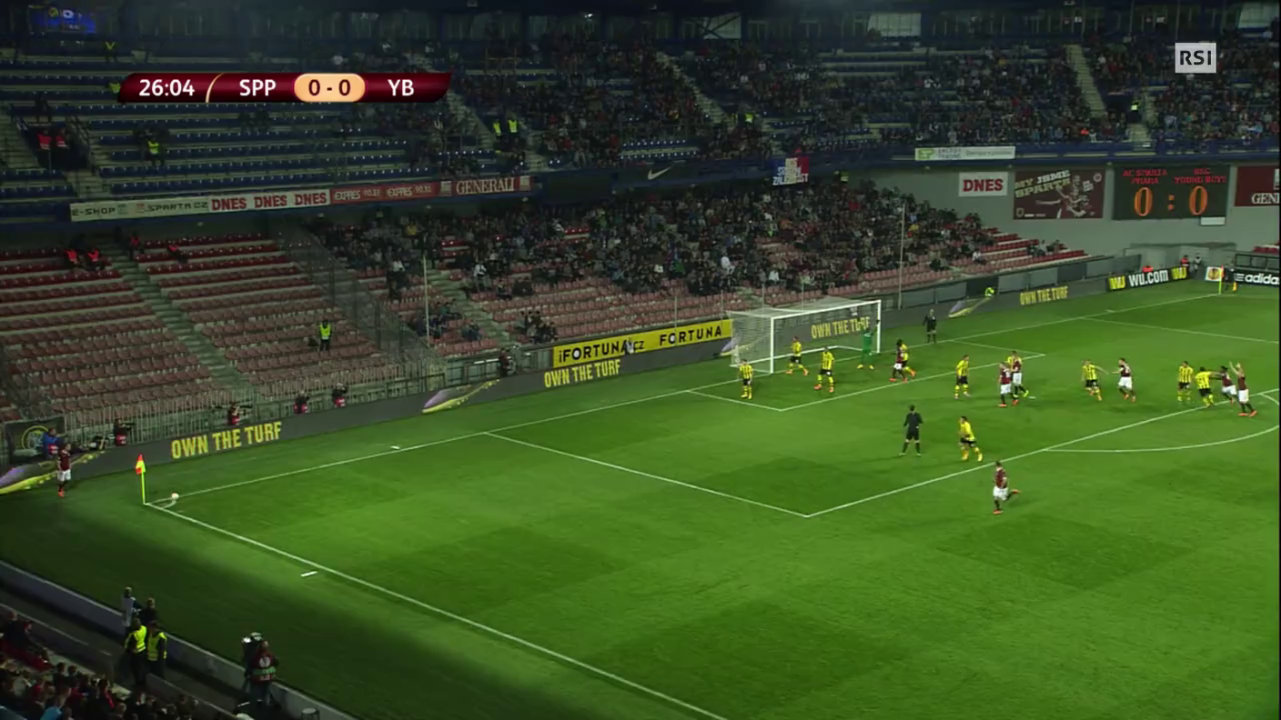 EL, Sparta Praga - Young Boys, l'1-0 di Vacha (02.10.2014)