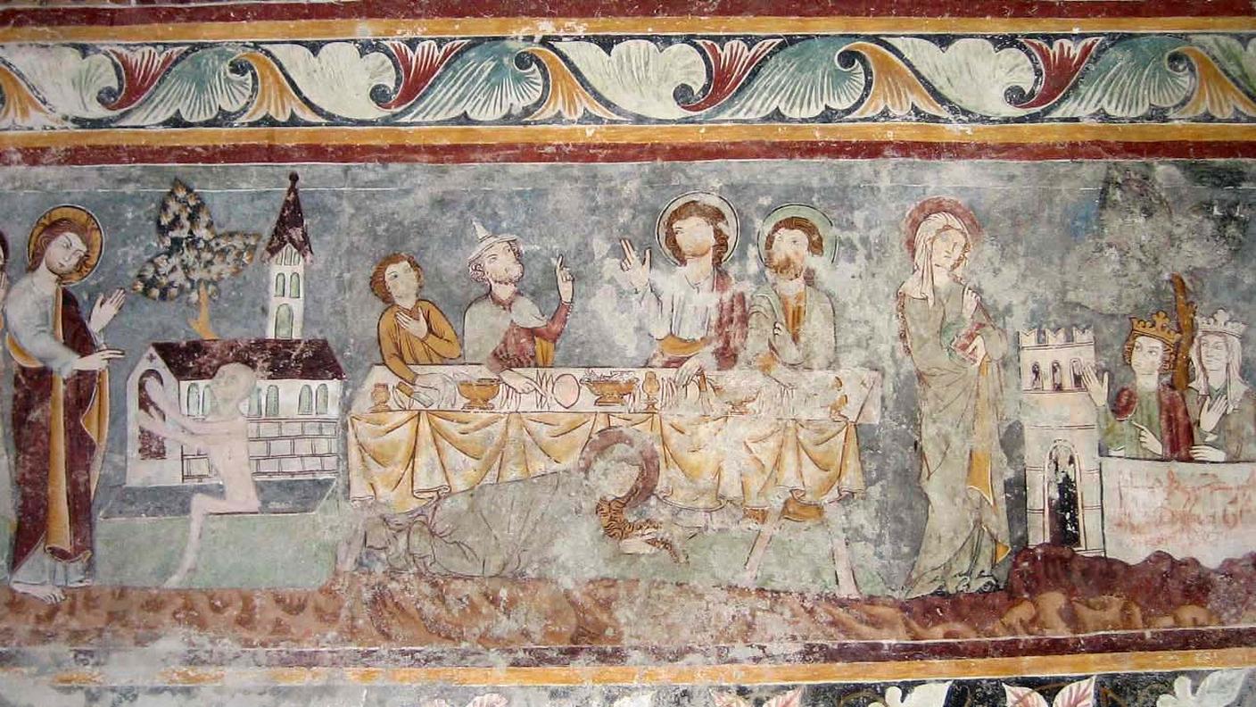 Meister von Waltensburg, Scene della vita di Cristo, affresco, chiesa di Maria Magdalena in Dusch