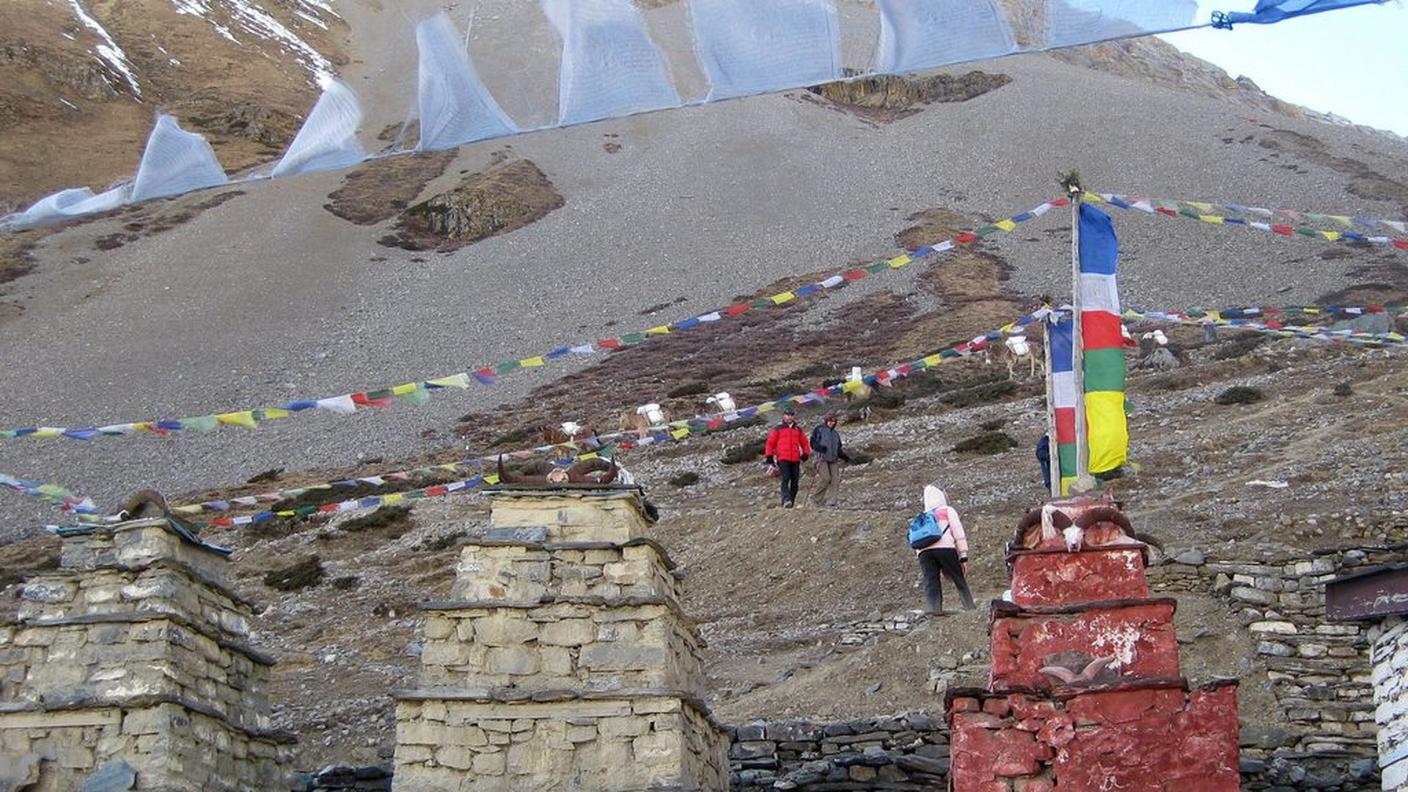La zona di Thorung La in Nepal