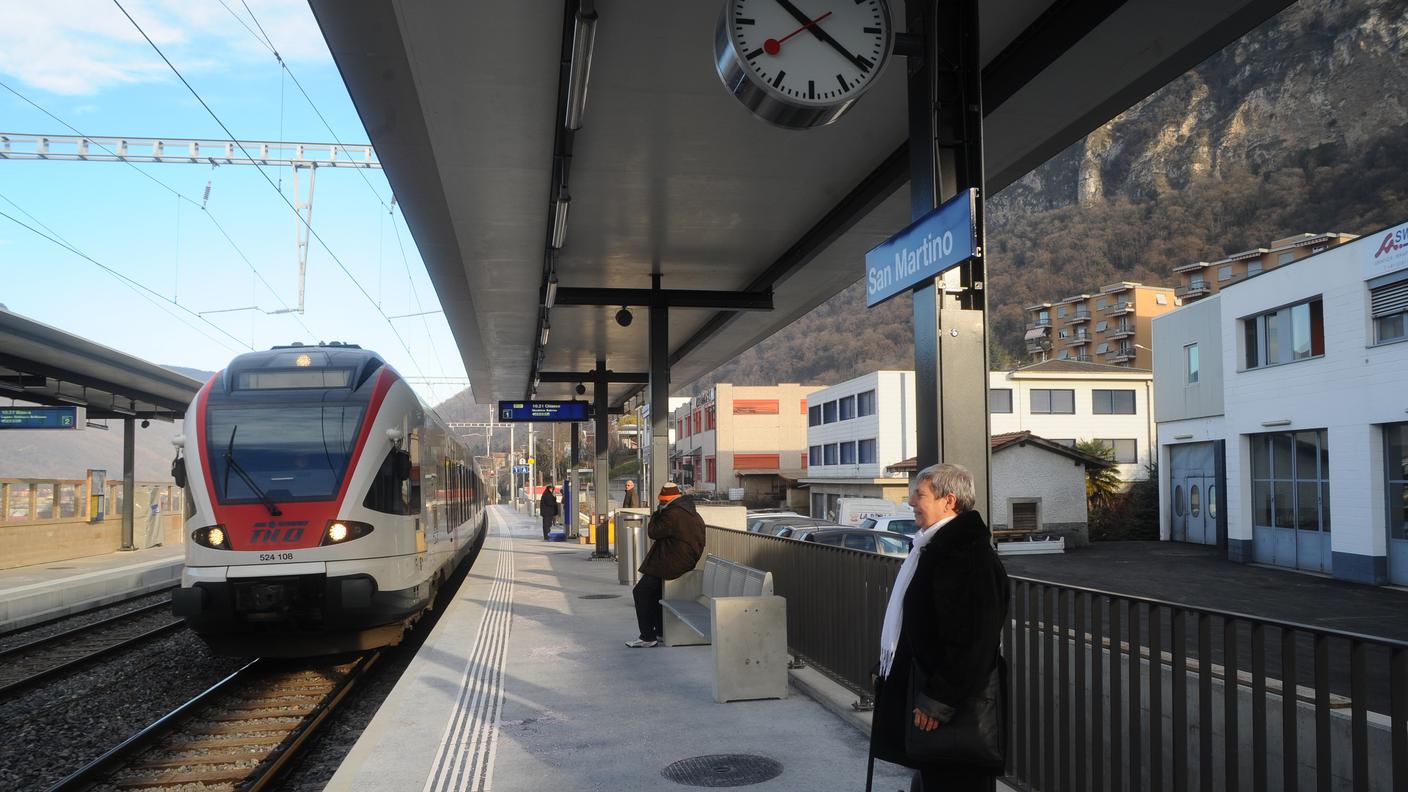 La nuova stazione mendrisiense di San Martino per i treni TILO