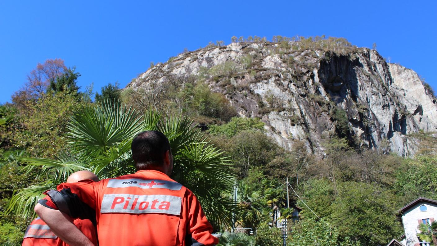La parete dove è avvenuto l'incidente