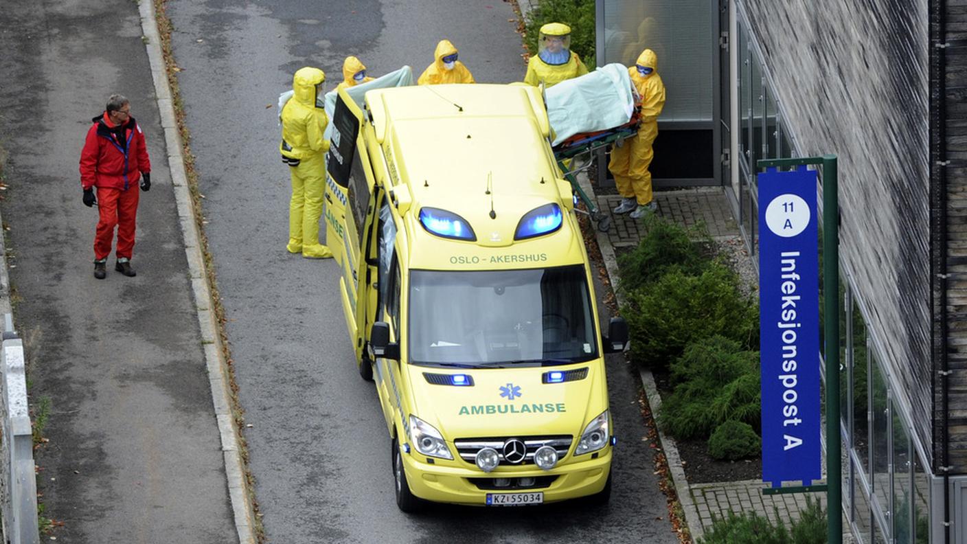 Un'immagine scattata il giorno del ricovero a Oslo