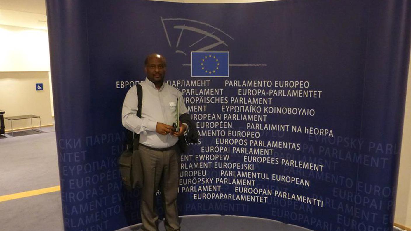 Padre Mussie Zerai in visita al Parlamento europeo in settembre