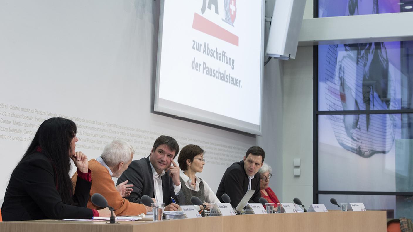 I favorevoli in conferenza stampa