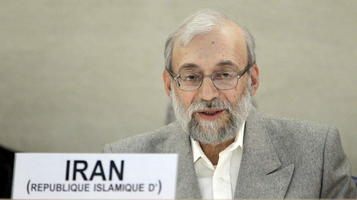  Il capo della delegazione iraniana Mohammad Javad Larijani 