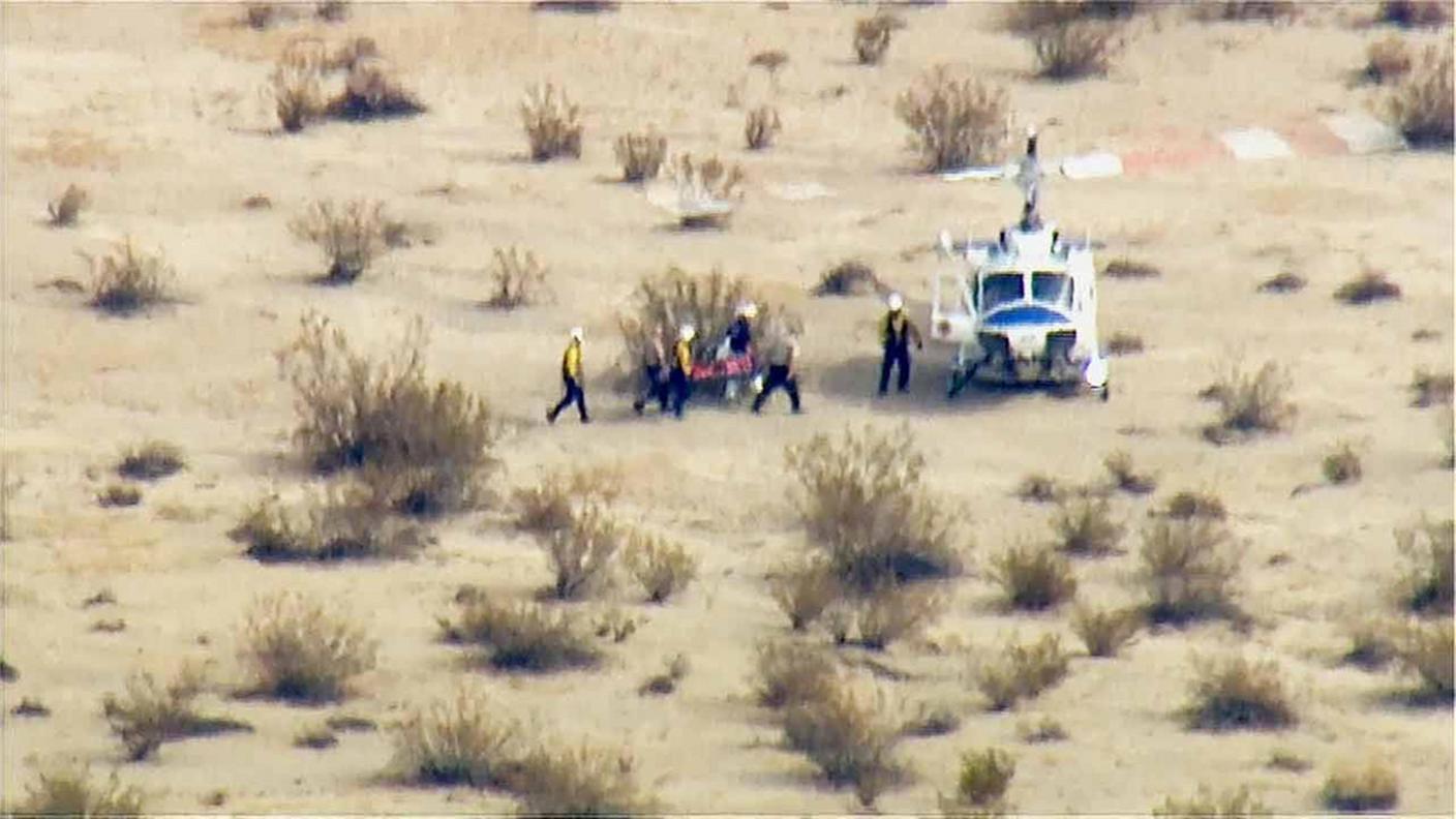 I soccorsi nel deserto californiano di Mojave